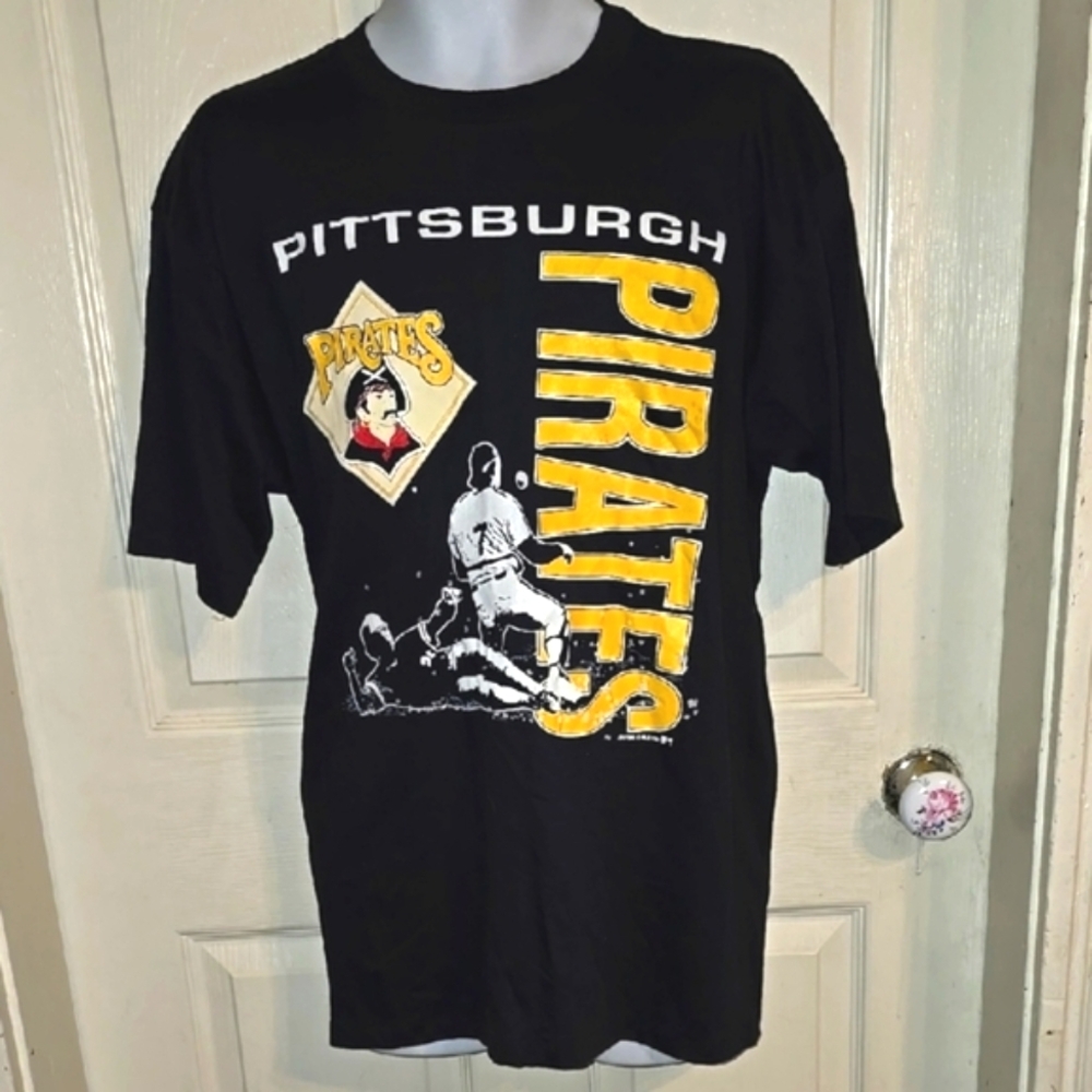 Vintage Pittsburgh Pirates Graphic T-Shirt Jostens USA Single Stitch Tee NOS
